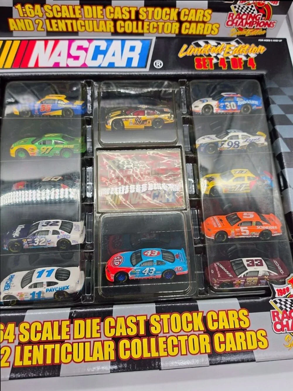 Racing Champions NASCAR 10th Anniversary 1:64 Diecast Sets 1-4 Complete 48 Cars